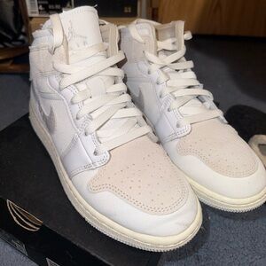 Nike Air Jordan MIDS Neutral Women's Sneakers - White and Cream! 🤍🤍🤍